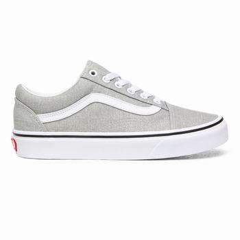 Damske Tenisky Vans Old Skool Strieborne/Biele VA92UXQLP